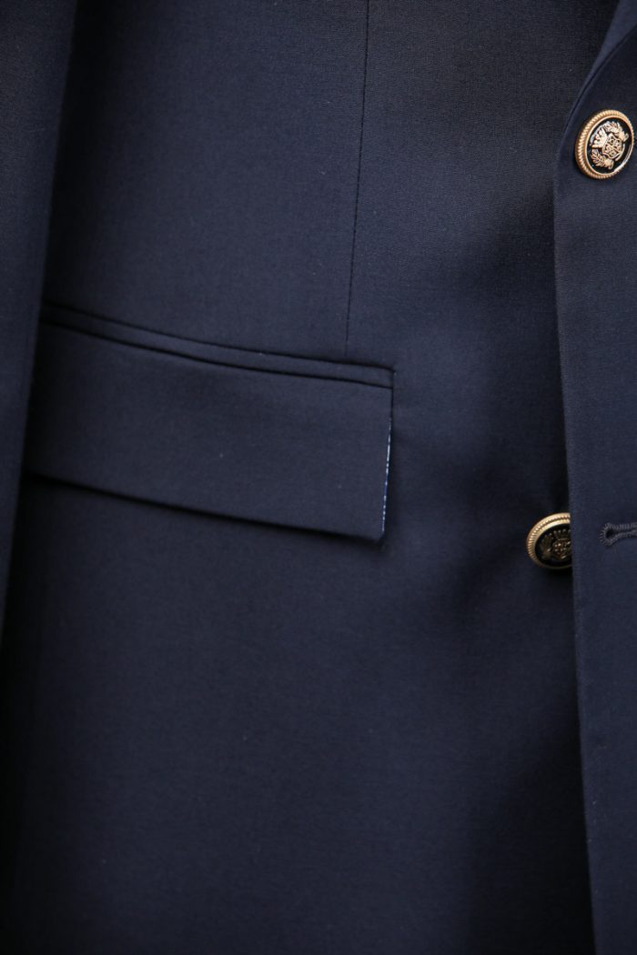 Costum Bleumarin Uni din Lână Elastică – Confort Suprem - imagine 7