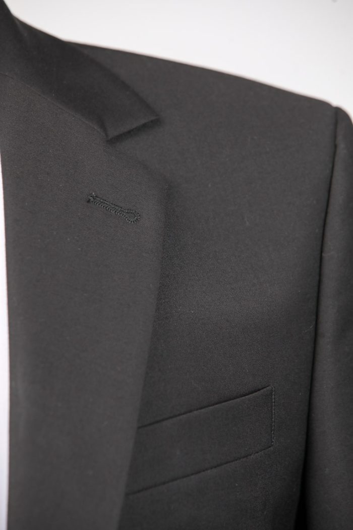 Costum Negru Simplu din Țesătură Bi-Stretch – ROSINNI - imagine 6