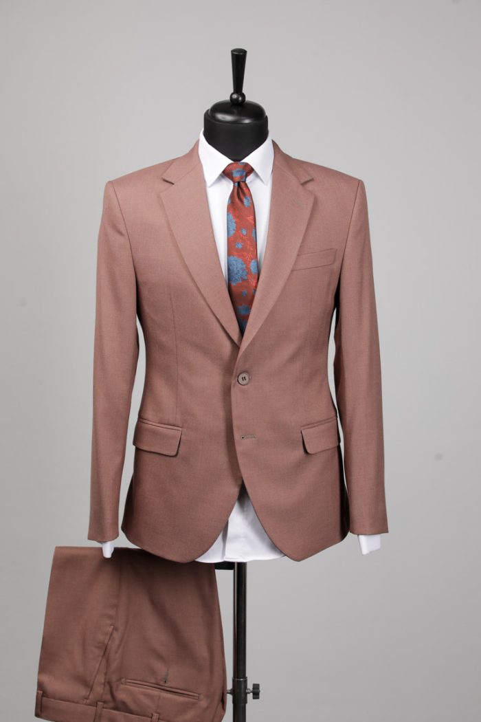 Costum Bărbați Teracotă – Lână Premium – ROSINNI - imagine 5