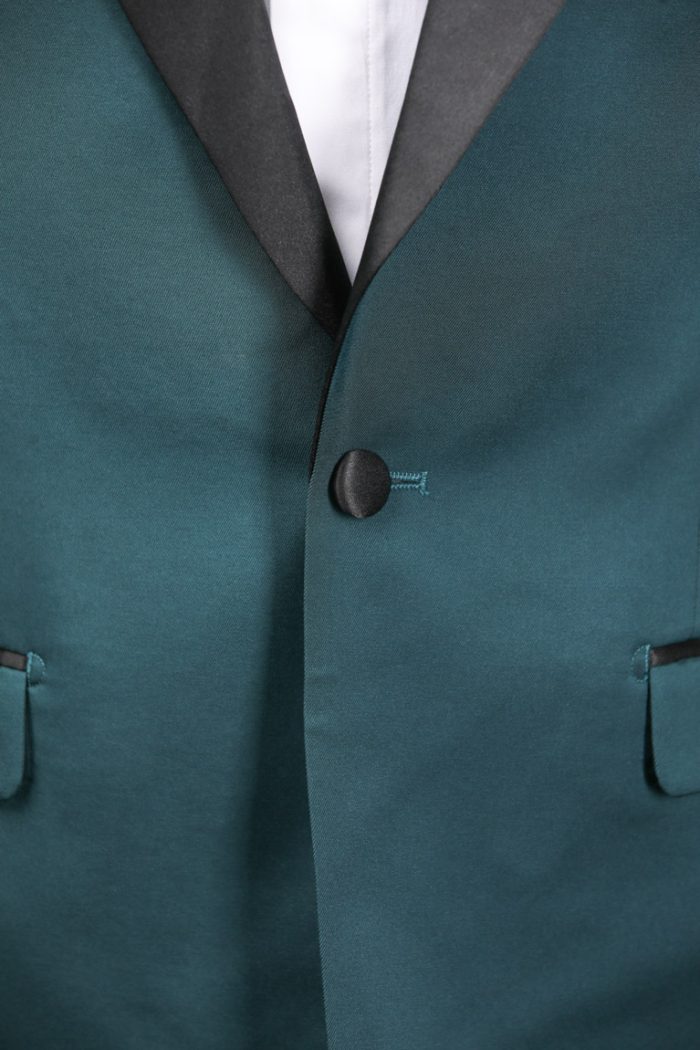 Costum de Mire Verde Smarald cu Pantalon Negru – ROSINNI - imagine 2