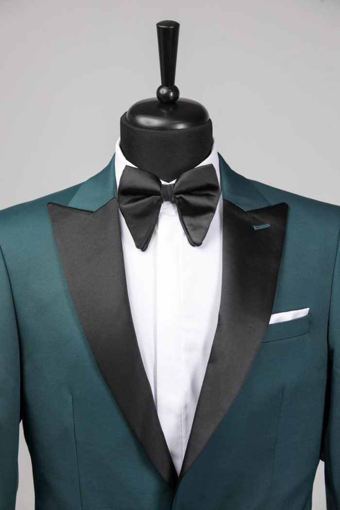 Costum de Mire Verde Smarald cu Pantalon Negru – ROSINNI - imagine 5