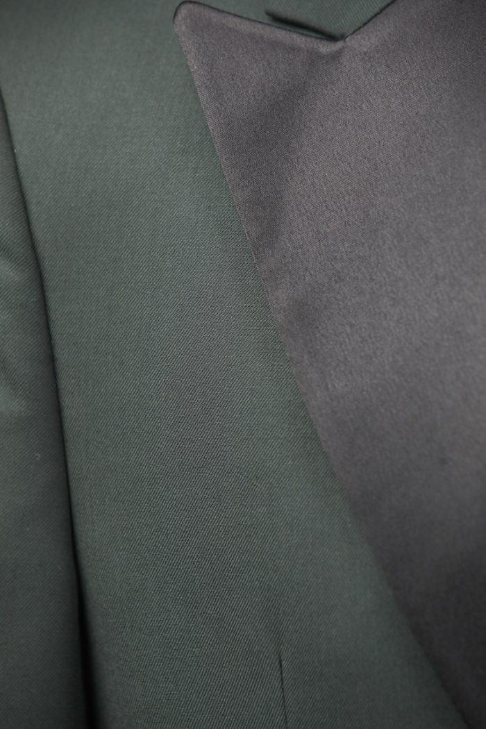 Costum de Mire Verde Închis Uni cu Pantalon Negru – ROSINNI - imagine 2