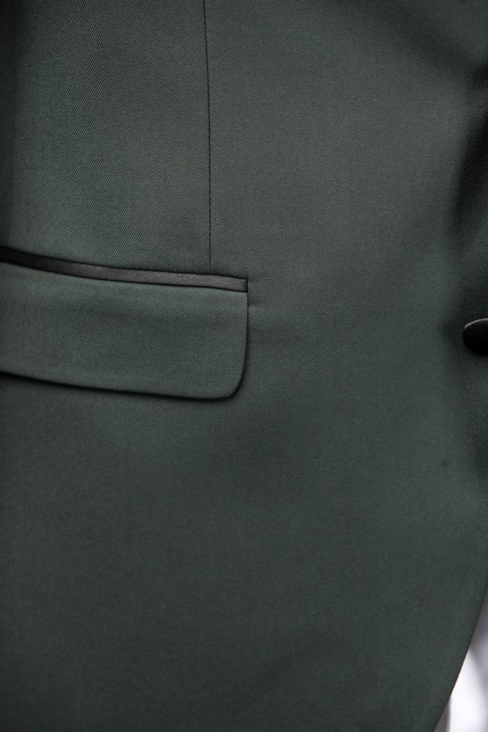 Costum de Mire Verde Închis Uni cu Pantalon Negru – ROSINNI - imagine 3