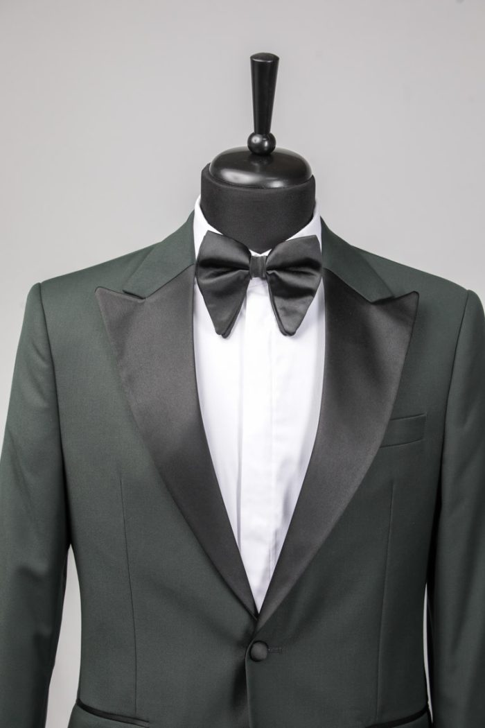 Costum de Mire Verde Închis Uni cu Pantalon Negru – ROSINNI - imagine 6