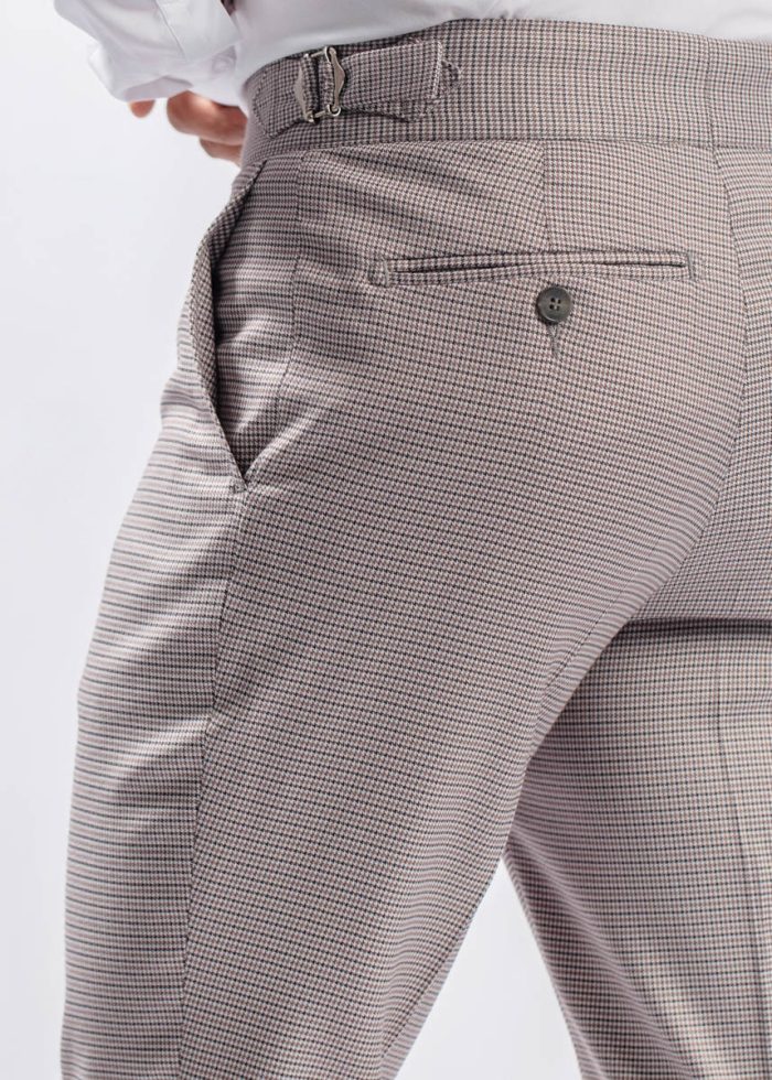 Pantaloni Sartoriali din Lână cu Sistem de Ajustare în Talie - imagine 2