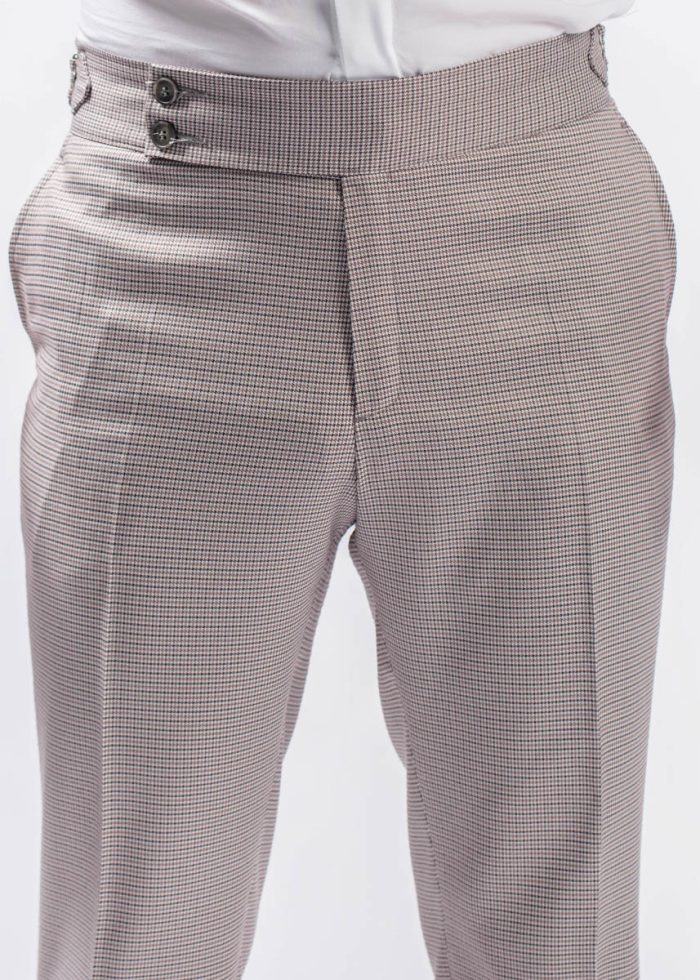 Pantaloni Sartoriali din Lână cu Sistem de Ajustare în Talie - imagine 4