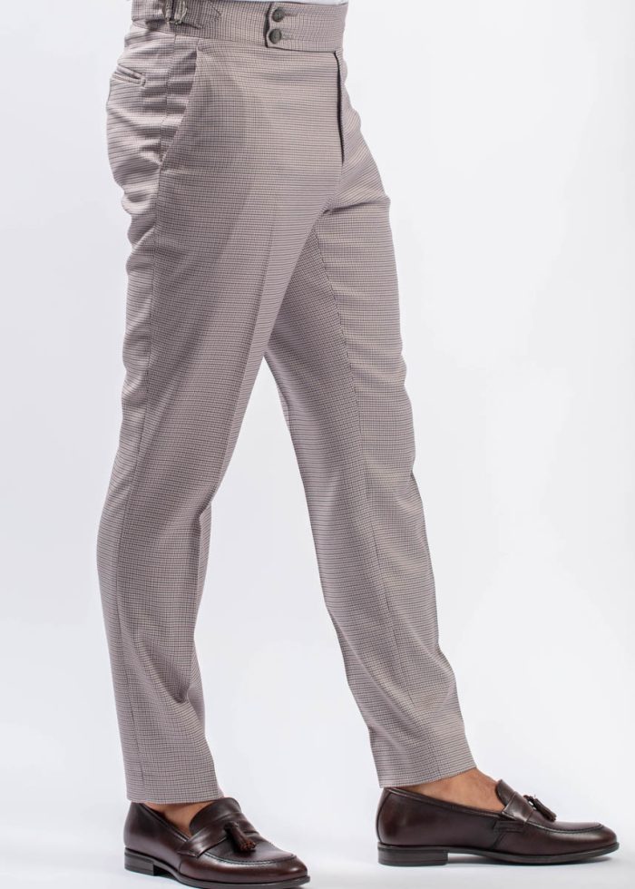 Pantaloni Sartoriali din Lână cu Sistem de Ajustare în Talie - imagine 8