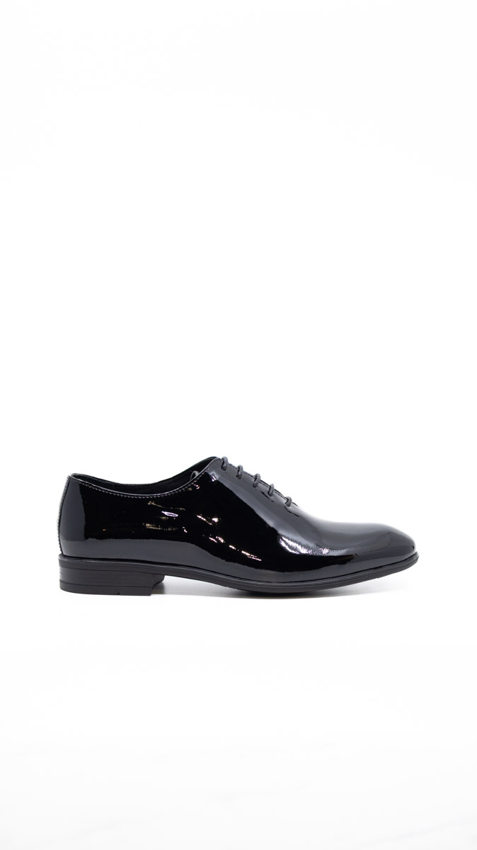 costume barbati sibiu costume de mire costume de ceremonie camasi sibiu camasi de mire camasi elegante-20 Pantofi Rosinni One-Cut Patent Leather – Oxford de Ceremonie din Piele de Lac fără Cusături - imagine 1